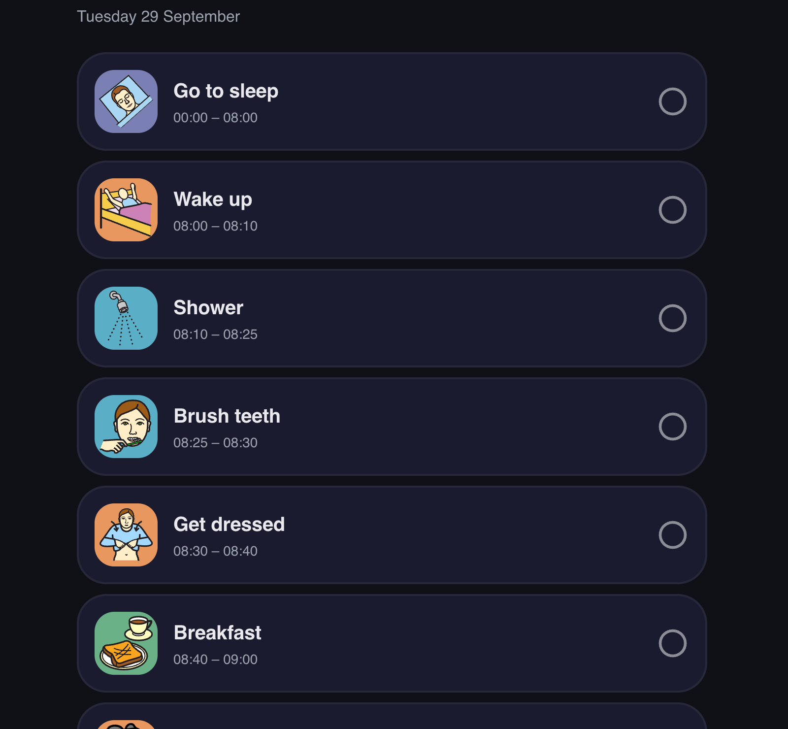 In de browser